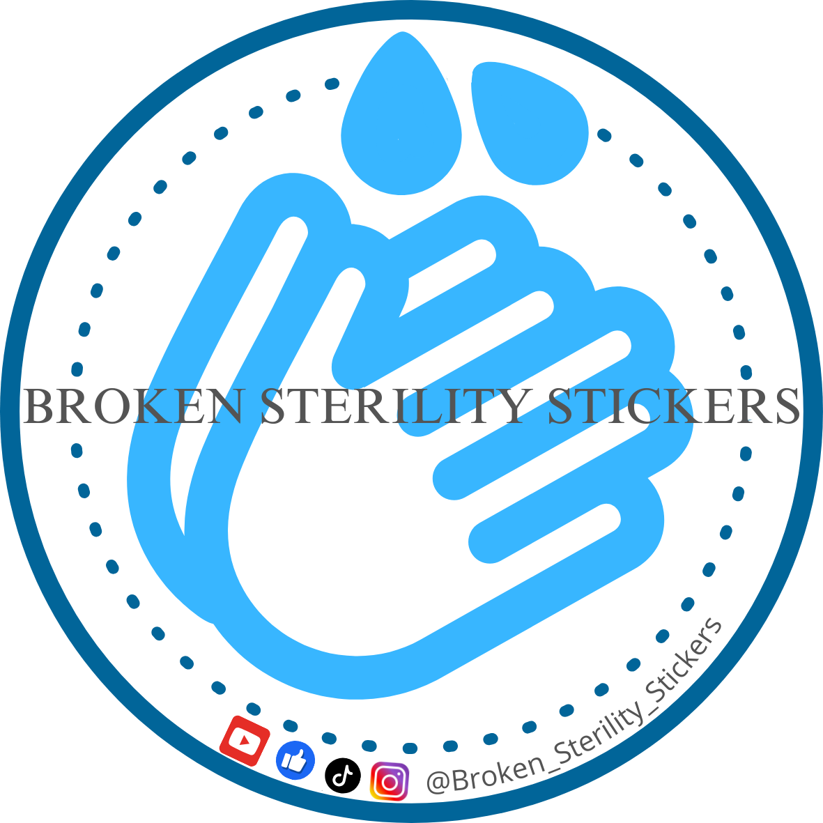 Broken Sterility Stickers Sticker
